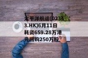 太平洋航运(02343.HK)6月11日耗资659.28万港元回购250万股