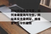 揭秘网站真实流量，如何准确查询与分析，网站真实流量揭秘，精准查询与分析指南