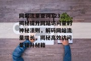 网站流量查询123，揭秘提升网站访问量的神秘法则，解码网站流量增长，揭秘高效访问量提升秘籍