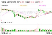 克明食品：7月份控股子公司销售生猪2.41万头