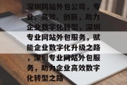 深圳网站外包公司，专业、高效、创新，助力企业数字化转型，深圳专业网站外包服务，赋能企业数字化升级之路，深圳专业网站外包服务，助力企业高效数字化转型之路