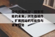 插件拓展网站，探索可能的未来，浏览器插件，扩展网站的可能性与未来趋势