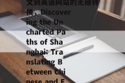 探索上海英文网站的无限可能，探索上海，中文到英语网站的无缝转换，Discovering the Uncharted Paths of Shanghai: Translating Between Chinese and English Websites