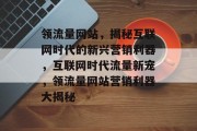 领流量网站，揭秘互联网时代的新兴营销利器，互联网时代流量新宠，领流量网站营销利器大揭秘