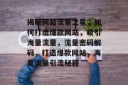 揭秘网站流量之星，如何打造爆款网站，吸引海量流量，流量密码解码，打造爆款网站，海量流量引流秘籍