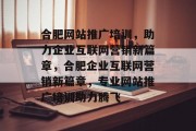 合肥网站推广培训，助力企业互联网营销新篇章，合肥企业互联网营销新篇章，专业网站推广培训助力腾飞