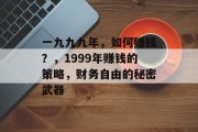 一九九九年，如何赚钱？，1999年赚钱的策略，财务自由的秘密武器