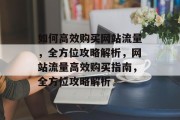 如何高效购买网站流量，全方位攻略解析，网站流量高效购买指南，全方位攻略解析