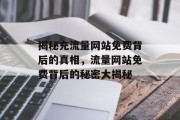 揭秘充流量网站免费背后的真相，流量网站免费背后的秘密大揭秘