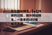 优化网站排名，一个持续的过程，提升网站排名，一连串的SEO策略与步骤
