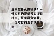 夏天做什么赚钱多?一份实用的夏季投资项目指南,夏季投资创业,一份可行的夏季项目指南