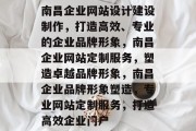 南昌企业网站设计建设制作，打造高效、专业的企业品牌形象，南昌企业网站定制服务，塑造卓越品牌形象，南昌企业品牌形象塑造，专业网站定制服务，打造高效企业门户