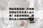 揭秘流量高峰！这些类型网站为何总是人山人海？流量高峰揭秘，揭秘人山人海网站的秘密