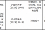 华侨银行被罚180万元：转嫁成本、存贷挂钩、同业业务未实行专营管理
