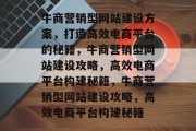 牛商营销型网站建设方案，打造高效电商平台的秘籍，牛商营销型网站建设攻略，高效电商平台构建秘籍，牛商营销型网站建设攻略，高效电商平台构建秘籍