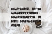 网站外部流量，提升网站访问量的关键策略，网站流量倍增之道，揭秘提升网站访问量的关键策略