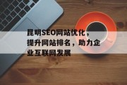昆明SEO网站优化，提升网站排名，助力企业互联网发展