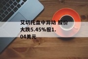 艾切托盘中异动 股价大跌5.45%报1.04美元