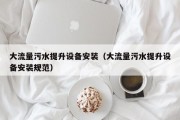 大流量污水提升设备安装（大流量污水提升设备安装规范）