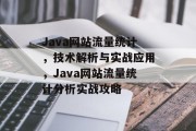 Java网站流量统计，技术解析与实战应用，Java网站流量统计分析实战攻略