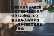 QQ群流量与网站权重，如何提升网站流量与优化SEO策略，QQ群流量导入与SEO优化，提升网站流量双管齐下策略