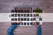 网站收钱流量，揭秘网络营销中的黄金法则，网络营销黄金法则，揭秘网站流量变现之道