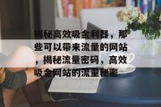揭秘高效吸金利器，那些可以带来流量的网站，揭秘流量密码，高效吸金网站的流量秘密