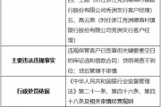 浙江秀洲德商村镇银行被罚105万元：违规保管客户已签章但关键要素空白的保证函和借款合同
