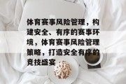 体育赛事风险管理，构建安全、有序的赛事环境，体育赛事风险管理策略，打造安全有序的竞技盛宴