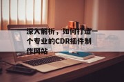 深入解析，如何打造一个专业的CDR插件制作网站