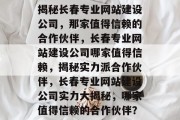 揭秘长春专业网站建设公司，那家值得信赖的合作伙伴，长春专业网站建设公司哪家值得信赖，揭秘实力派合作伙伴，长春专业网站建设公司实力大揭秘，哪家值得信赖的合作伙伴？