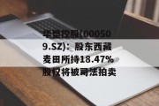 华塑控股(000509.SZ)：股东西藏麦田所持18.47%股权将被司法拍卖