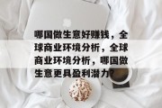 哪国做生意好赚钱，全球商业环境分析，全球商业环境分析，哪国做生意更具盈利潜力？