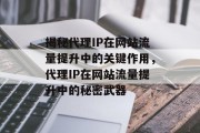 揭秘代理IP在网站流量提升中的关键作用,代理IP在网站流量提升中的秘密武器 揭秘代理IP在网站流量提升中的关键作用,代理IP在网站流量提升中的秘密武器