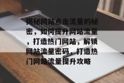 揭秘网站点击流量的秘密，如何提升网站流量，打造热门网站，解锁网站流量密码，打造热门网站流量提升攻略
