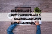 网站流量与排名，揭秘两者之间的区别与联系，网站流量与排名的内在联系与区别解析
