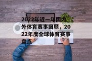 2022年近一年国内外体育赛事回顾，2022年度全球体育赛事盘点