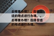 去哪里办理？，选择合适的地点进行办理。，去哪里办理？选择合适的地点进行办理。