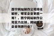 西宁网站制作公司排名解析，哪家企业更胜一筹？，西宁网站制作公司实力比拼，揭秘哪家企业领跑行业？
