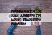 揭秘网站流量之谜，究竟是什么原因影响了网站流量？网站流量影响因素大揭秘