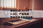 肇民科技(301000.SZ)：产品目前暂未应用于电网设备