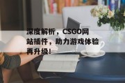 深度解析，CSGO网站插件，助力游戏体验再升级！
