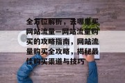 全方位解析，去哪里买网站流量—网站流量购买的攻略指南，网站流量购买全攻略，揭秘最佳购买渠道与技巧