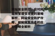 网站安全防范，应对网站频繁遭受攻击的策略解析，网站安全防护攻略，破解频繁攻击的应对策略全解析