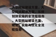大型网站建设方案，大型网站解决方案，从规划到实施的全流程指南，大型网站建设方案，规划、实施与优化全流程指南