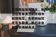 东莞网站包年优化，助您在竞争激烈的市场中脱颖而出，东莞网站优化包年服务，助力企业抢占市场制高点
