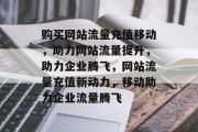 购买网站流量充值移动，助力网站流量提升，助力企业腾飞，网站流量充值新动力，移动助力企业流量腾飞