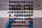池州网站公司助力企业数字化转型，开启网络营销新篇章，池州网站公司引领企业数字化变革，开启网络营销新时代，池州网站公司推动企业数字化转型，引领网络营销新时代启航