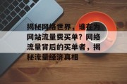 揭秘网络世界，谁在为网站流量费买单？网络流量背后的买单者，揭秘流量经济真相