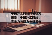 中国外汇网站排名研究报告，中国外汇网站，竞争力与潜力分析报告